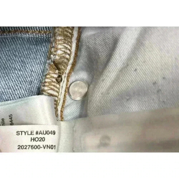 J Crew Demi Boot Cut Jeans Sz 25 Billie Crop Exposed Button Fly Raw Hem - Picture 10 of 10